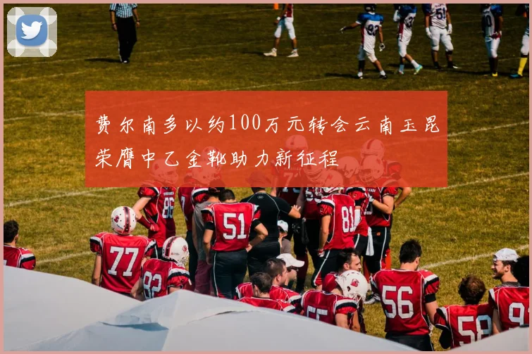 费尔南多以约100万元转会云南玉昆荣膺中乙金靴助力新征程